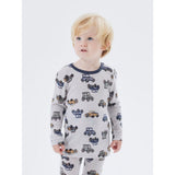 Name It - Trøye Ull Wang Cars Gray Dawn AOP