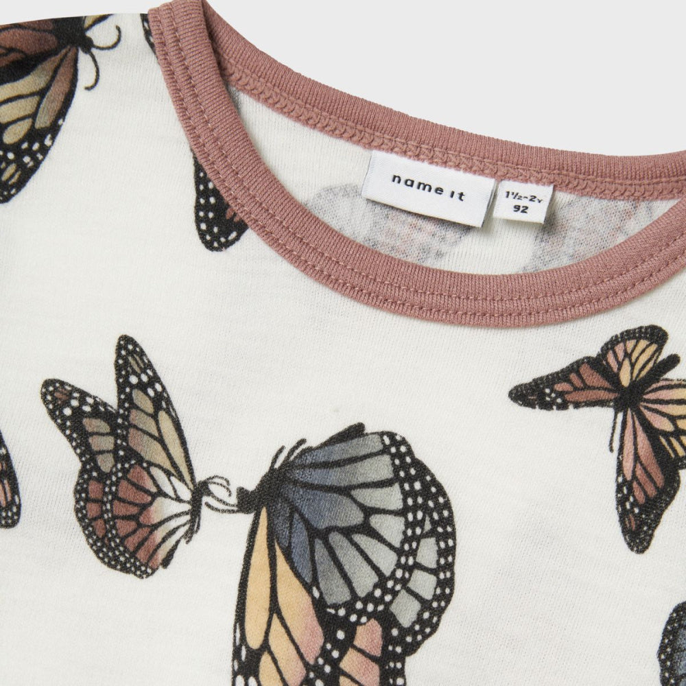 Name It - Ulltrøye Willitus Snow White Butterfly