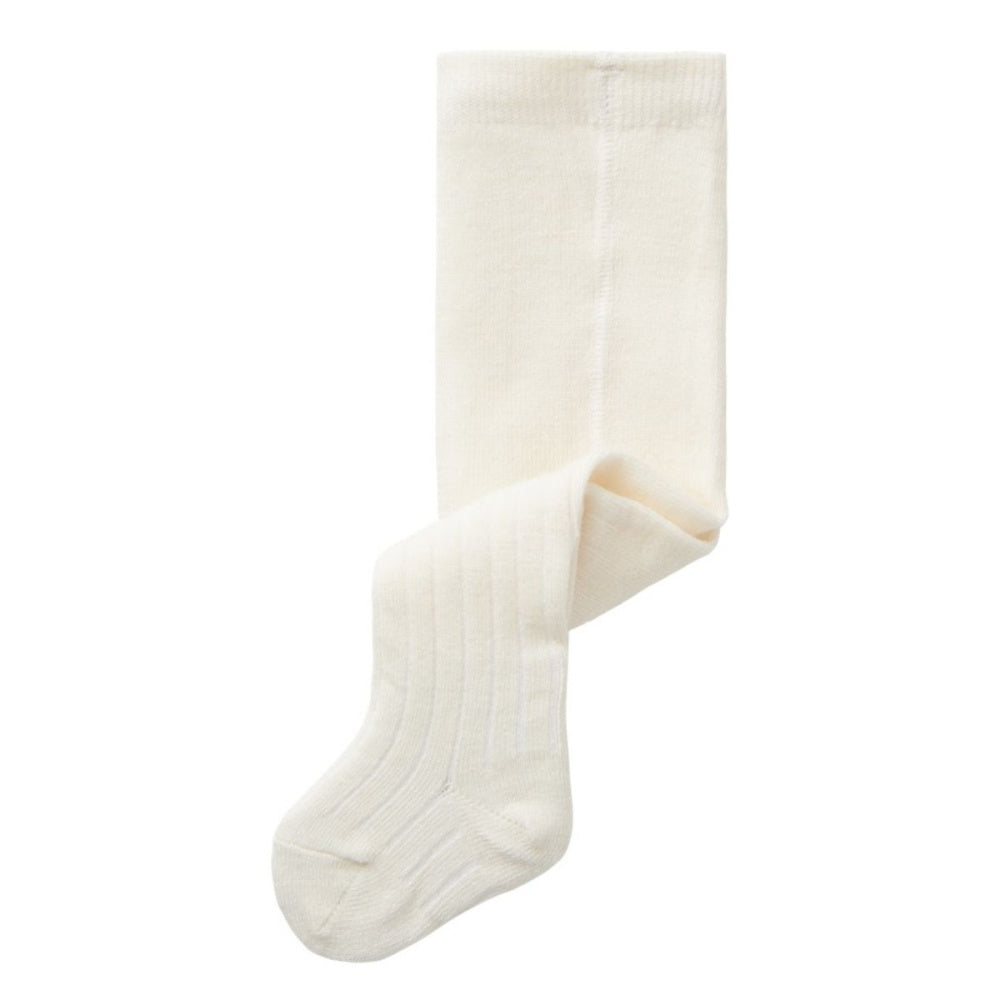 Name It - Strømpebukse Baby Ull/ Bomull Rib Wakma Snow White