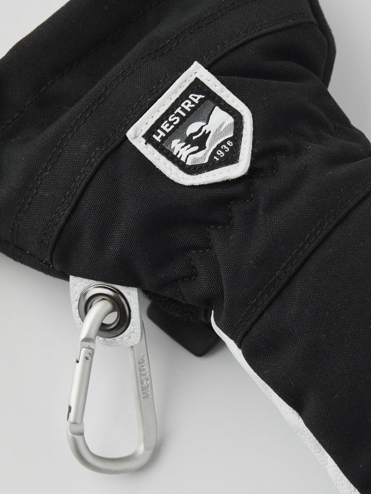 Hestra - Hansker Army Leather Heli Ski Jr Svart