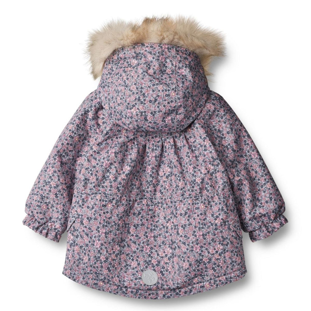Wheat - Vinterjakke Mini Mathilde Tech Winter Flowers