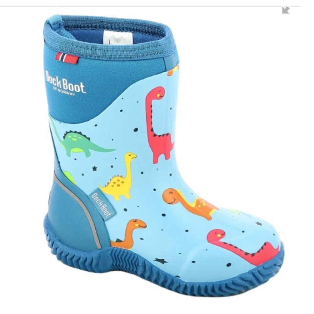 Dock Boot - Termostøvler Dino Blå - Guttelus.no