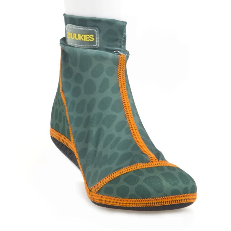 Duukies - Badesokker / Badesko Green Croco - Guttelus