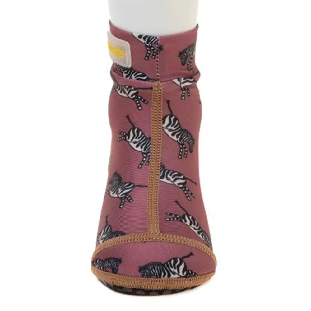 Duukies - Badesokker / Badesko Zebra Mørk Rosa - Guttelus