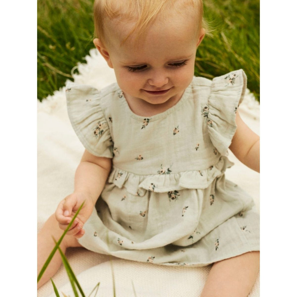 Name It - Kjole Baby Hikka Aqua Gray