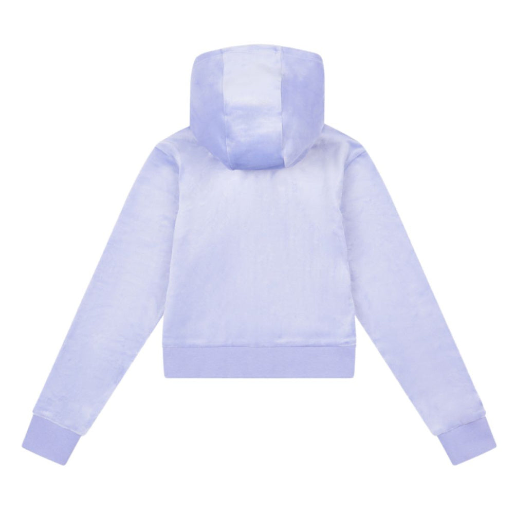 Juicy Couture - Velourjakke Tonal Zip Thru Hoodie Jacaranda
