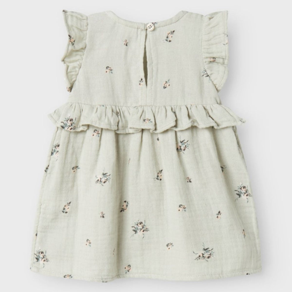 Name It - Kjole Baby Hikka Aqua Gray