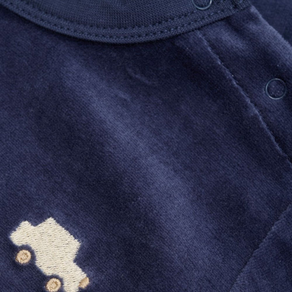 Fixoni - 2 delt Sett i Velour Indigo Blue - Guttelus.no