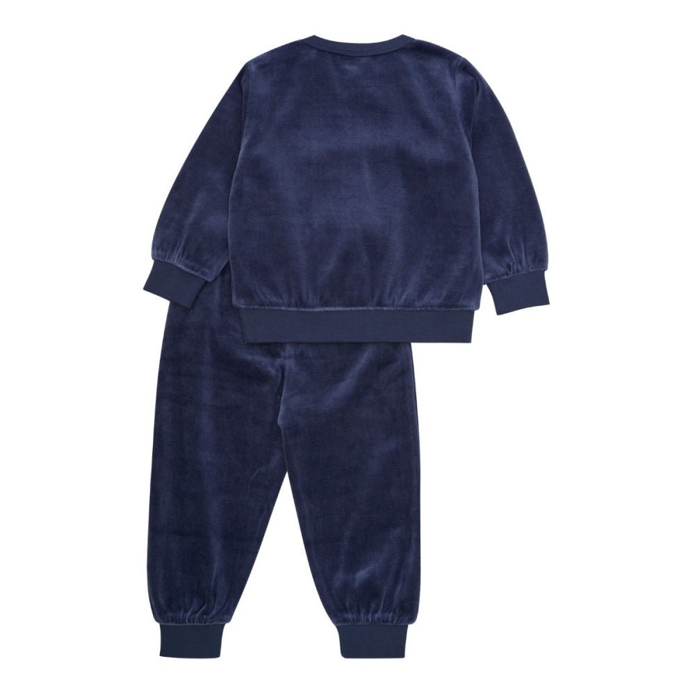 Fixoni - 2 delt Sett i Velour Indigo Blue - Guttelus.no