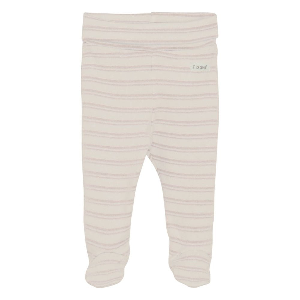 Fixoni - Bukse Baby med fot Rib Hushed Violet - Guttelus