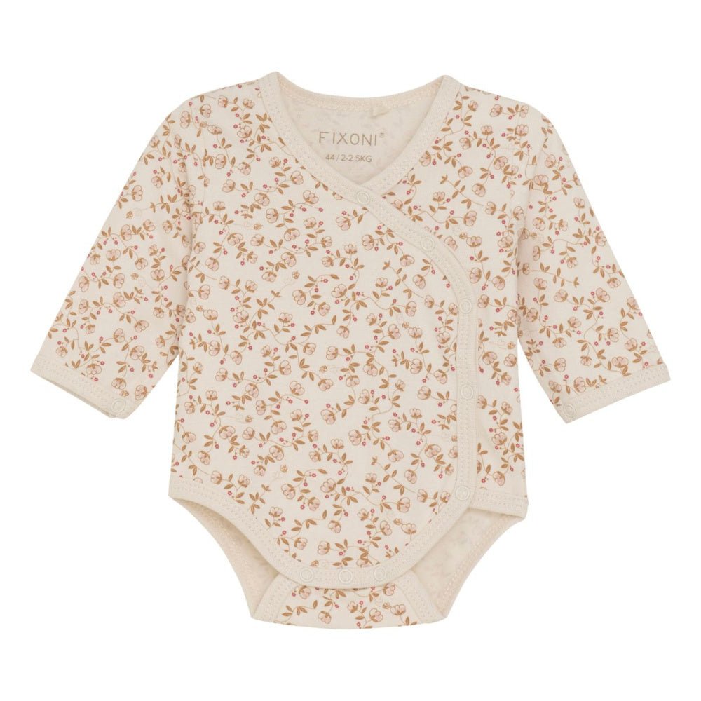 Fixoni - Omslagsbody Prematur Pale Mauve Print - Guttelus