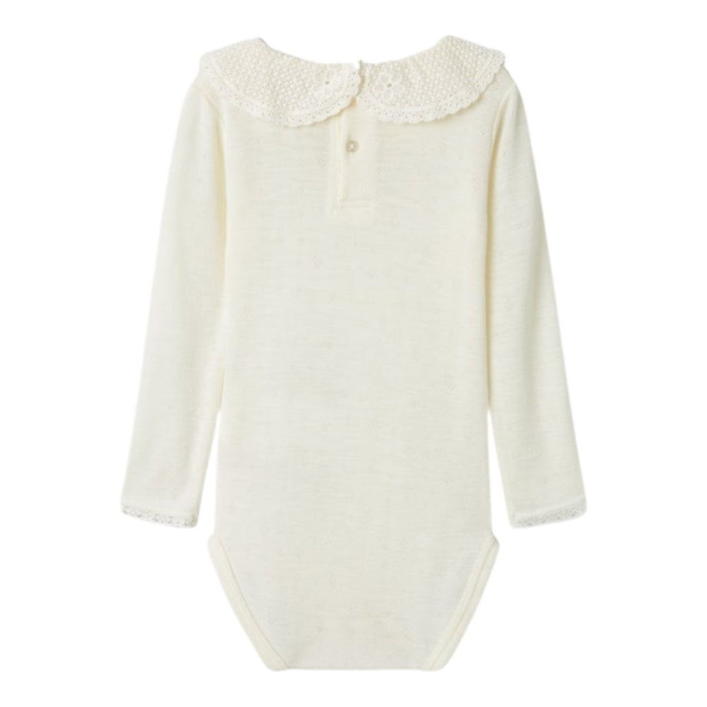 Name It - Body Ull med krage Wang Snow White