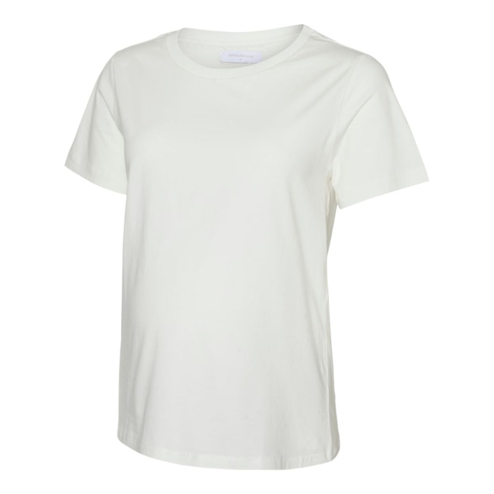 Mamalicious - Mamma-t-skjorte 2-pk Mia Jersey Hvit/ Lys Blå