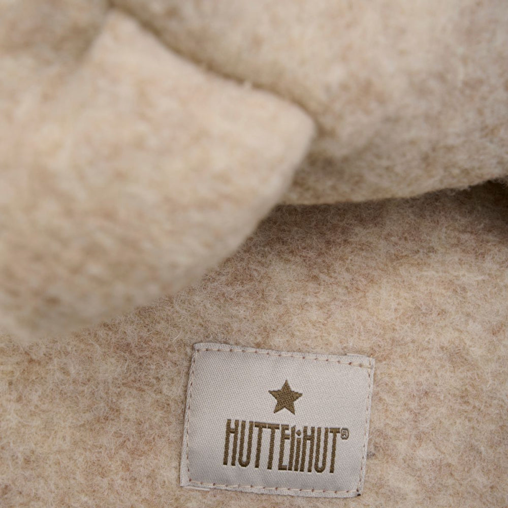 Huttelihut - Balaclava Ull Ører Sand Melange