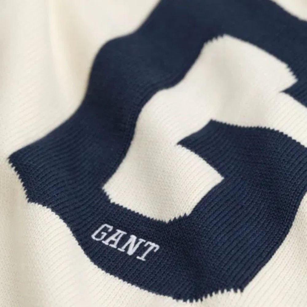 Gant - Genser Graphic Raglan Jr C-Neck Cream - Guttelus.no