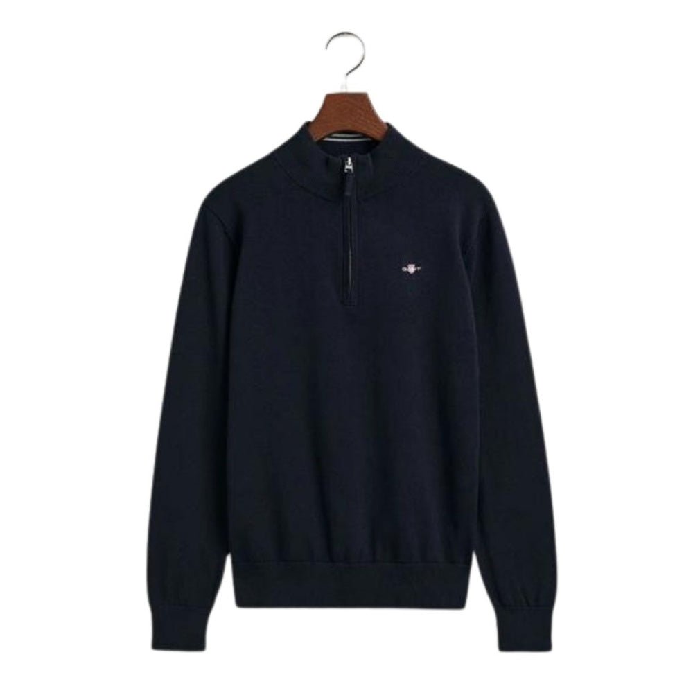 Gant - Genser Jr Shield Half Zip Evening Blue - Guttelus