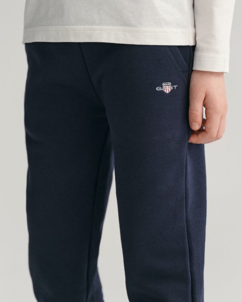 Gant - Joggebukse Shield Evening Blue - Guttelus