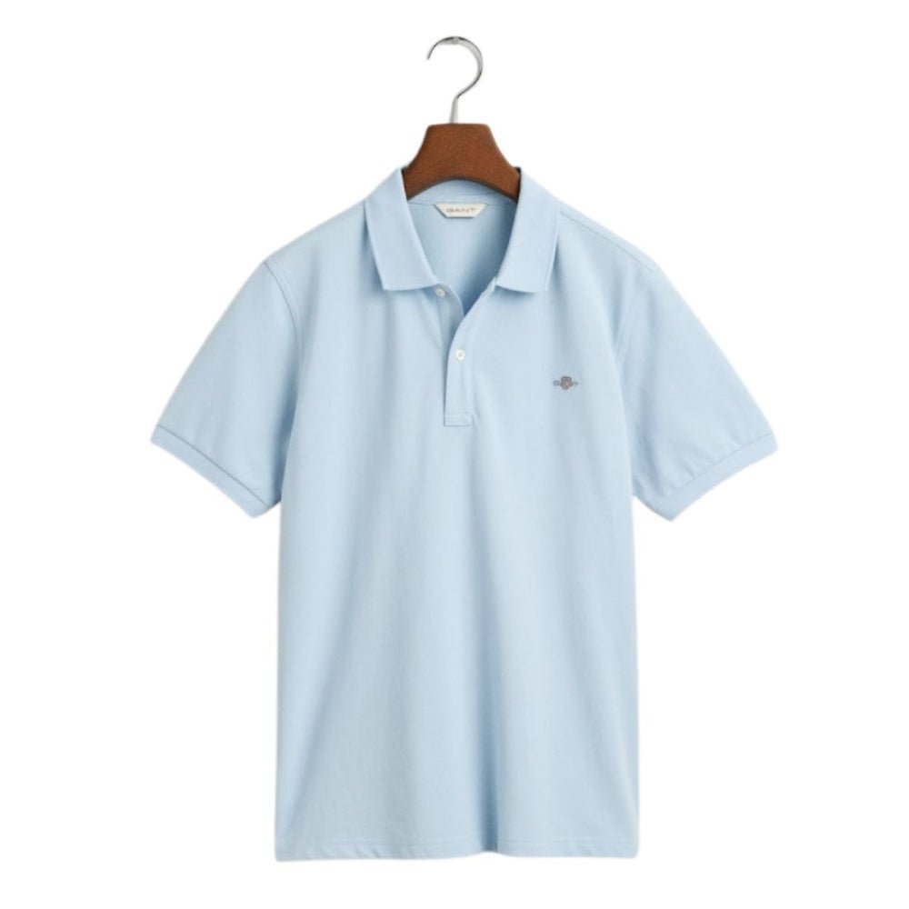 Gant - Poloskjorte Jr Shield Pique Calming Blue - Guttelus