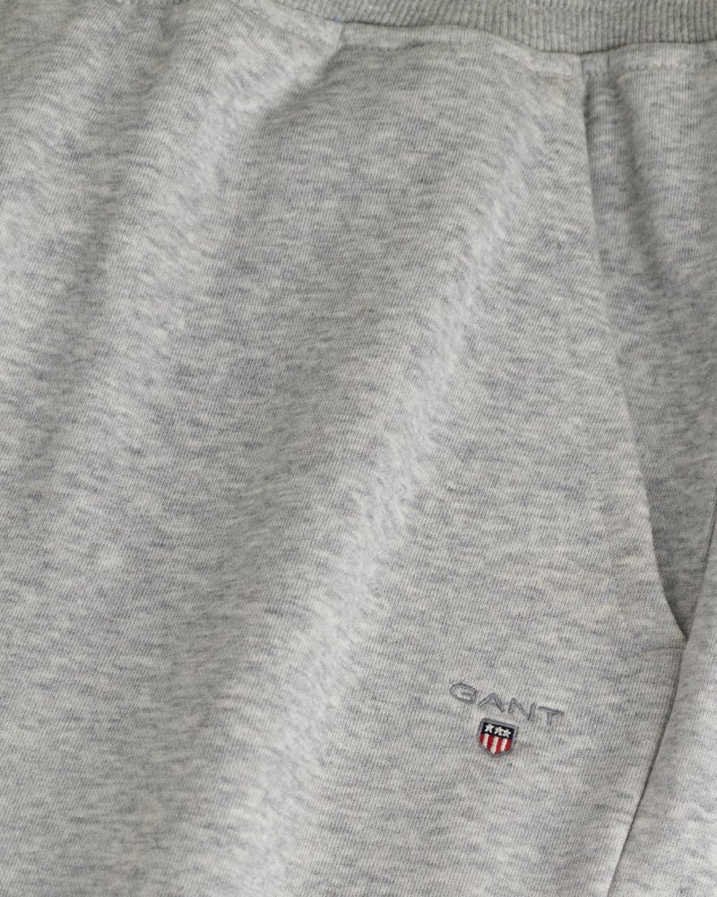 Gant - Shorts The Original Sweat Shorts Light Grey Melange - Guttelus.no