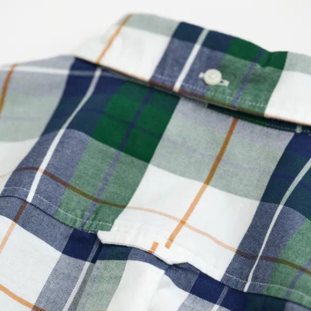 Gant - Skjorte Oxford Checked Forest Green - Guttelus.no