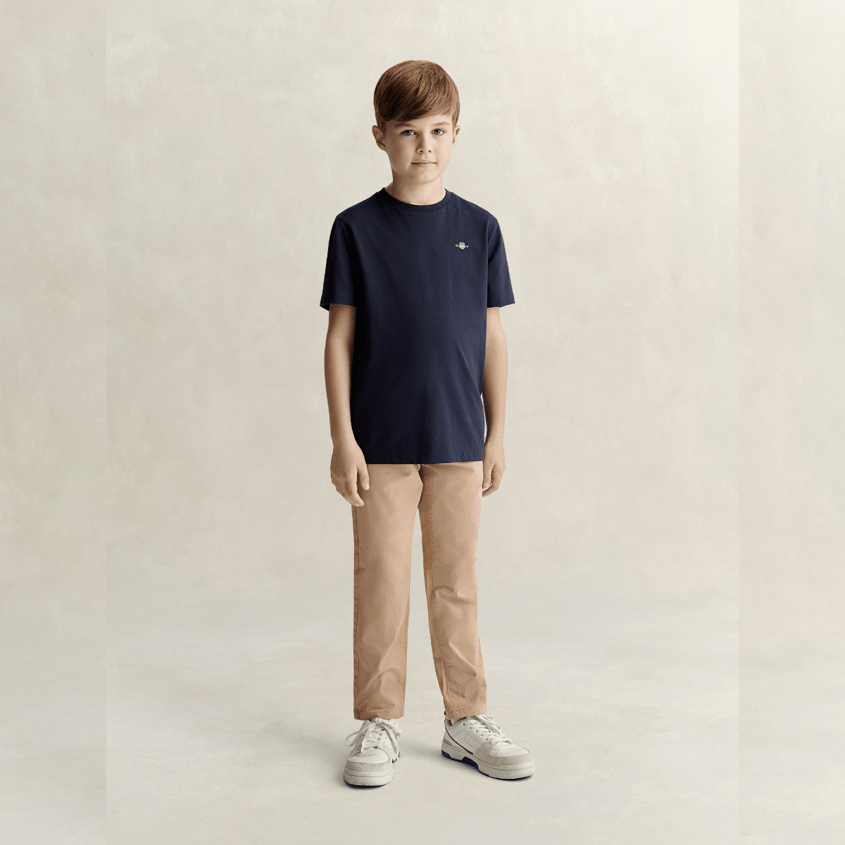 Gant - T-skjorte Shield Jr SS Evening Blue - Guttelus