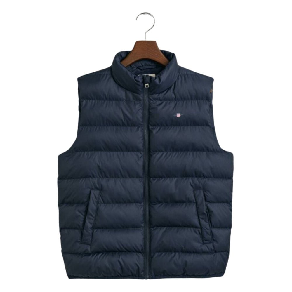 Gant - Vest Vattert Shield Evening Blue - Guttelus.no