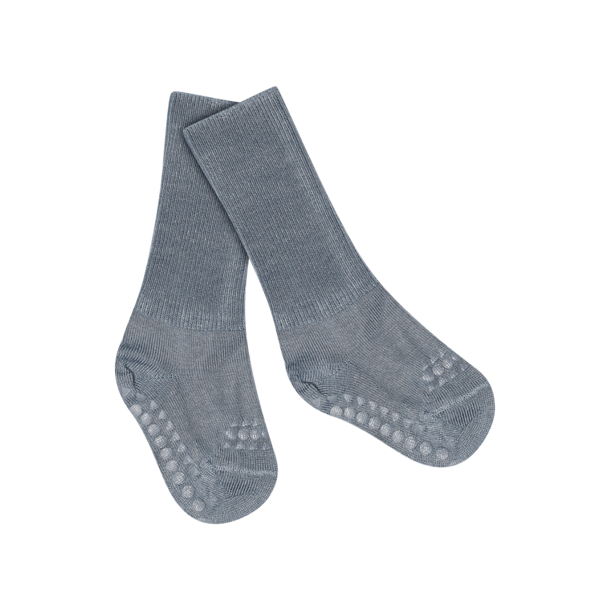 GoBabyGo - Sokker i Bambus Antiskli LV Stone Blue - Guttelus