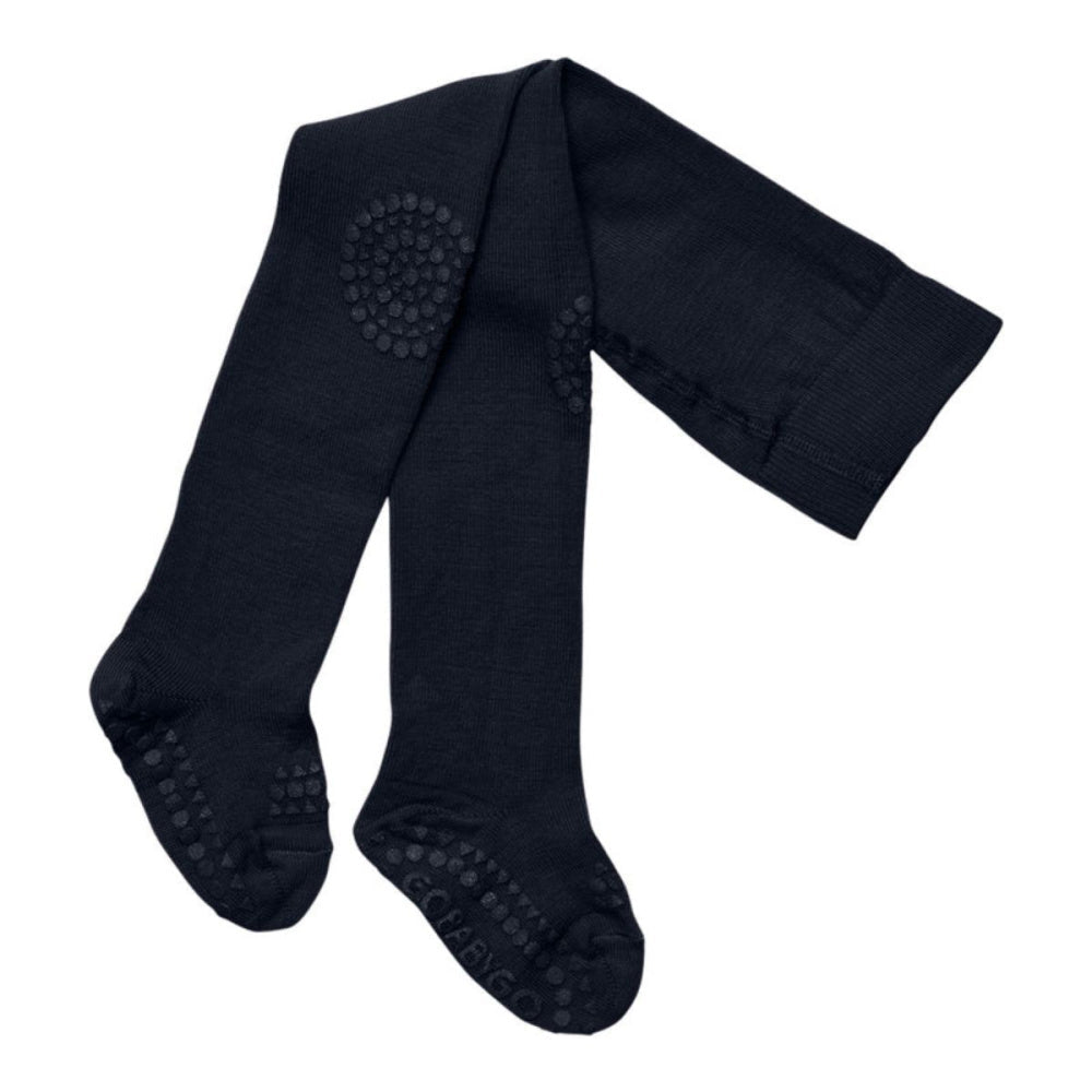 GoBabyGo - Strømpebukse Ull Antiskli Midnight Blue - Guttelus
