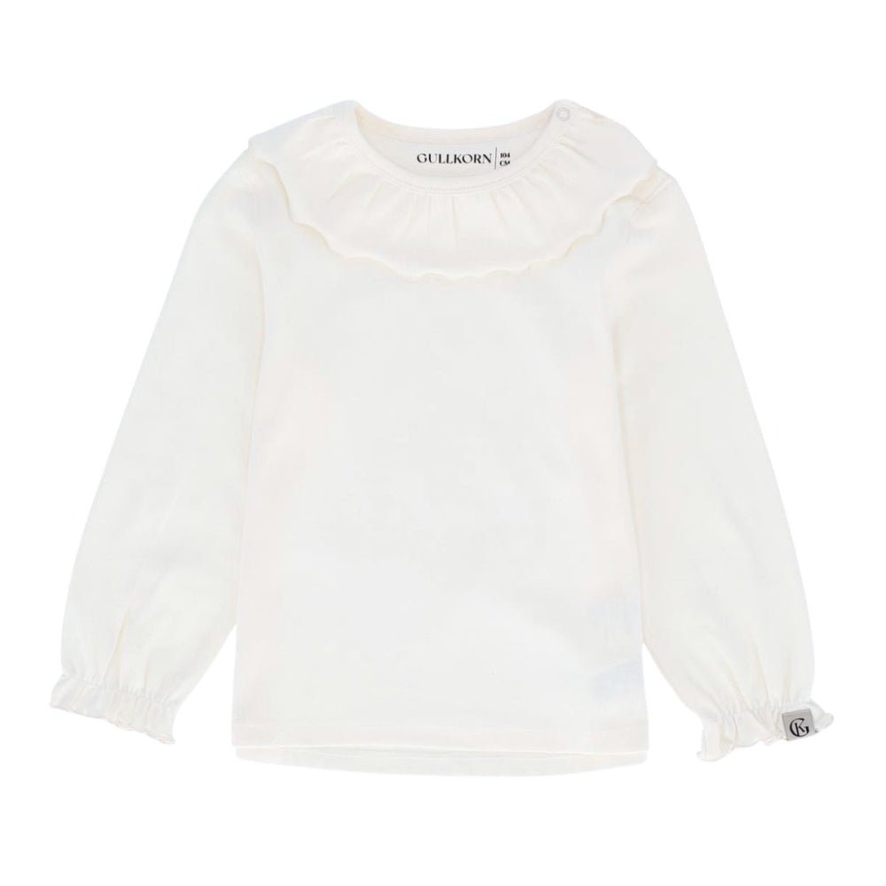 Gullkorn - Bluse Sonja Longsleeve Varm Hvit - Guttelus.no