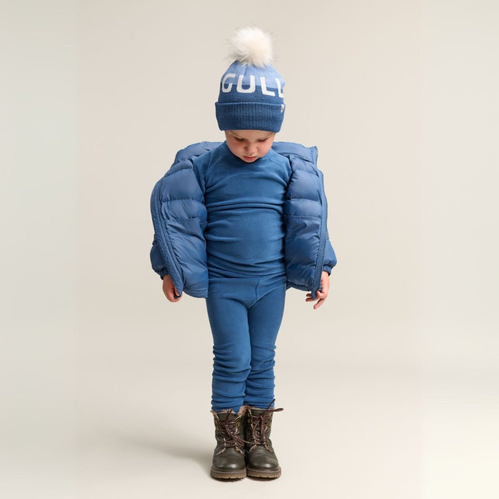 Gullkorn - Jona Fleece-sett Stormblå - Guttelus.no