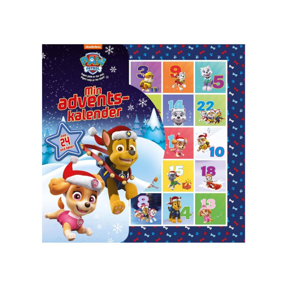 Julekalender Paw Patrol 24 små bøker - Guttelus.no