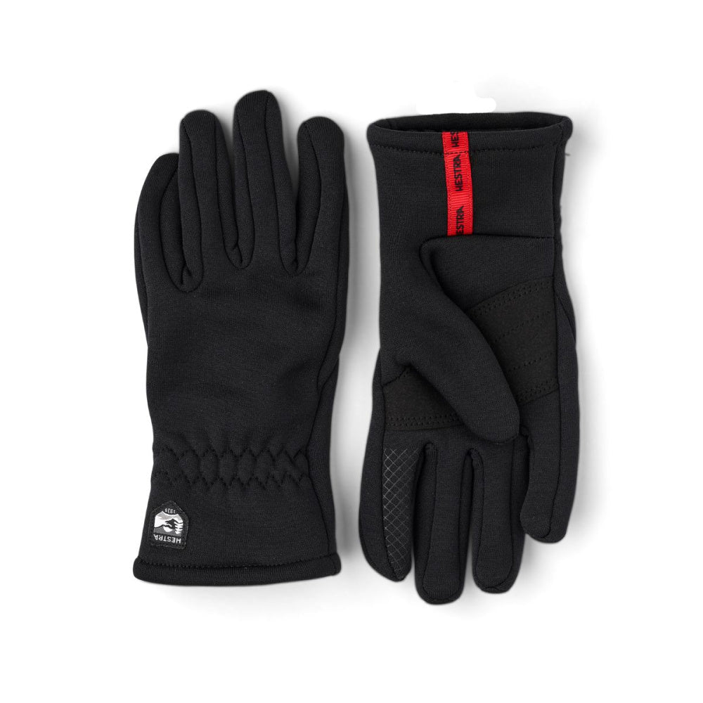 Hestra - Fleecehansker Touch Point Fleece Liner Jr. Black - Guttelus.no