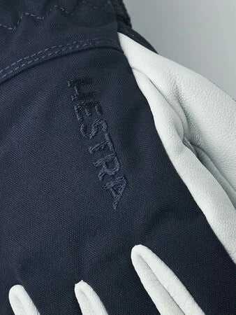 Hestra - Hansker Army Leather Heli Ski Jr Navy - Guttelus