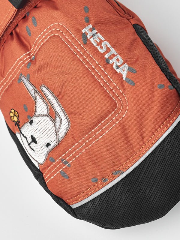 Hestra - Votter Baby Zip Long Print Orange - Guttelus
