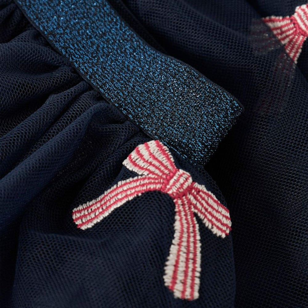 Name It - Juleskjørt Tyll Navy Blazer Christmas Bow