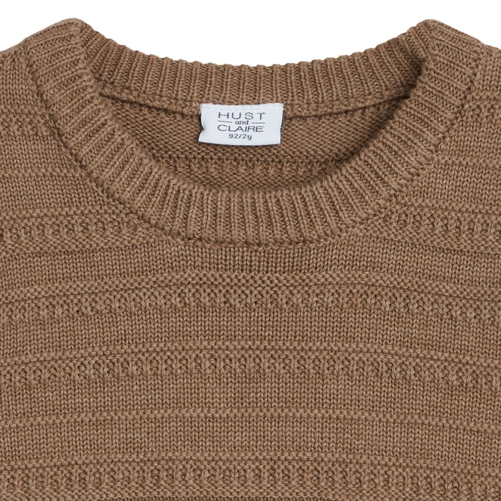 Hust and Claire - Vest Prince Coffee melange