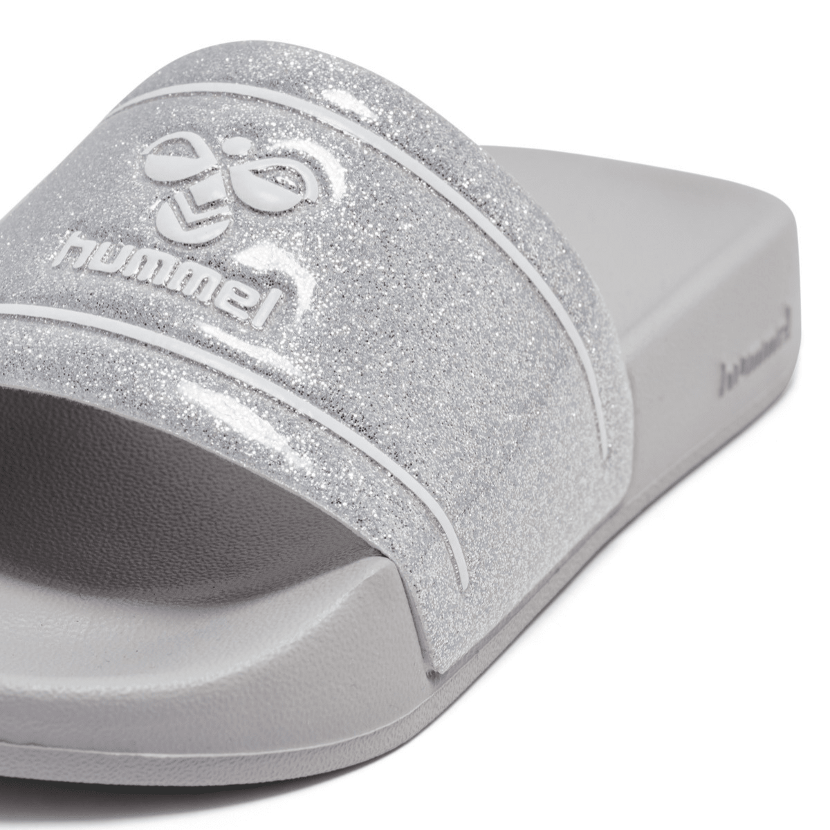 Hummel - Badesandaler Pool Slide Glitter Jr Lunar Rock - Guttelus.no