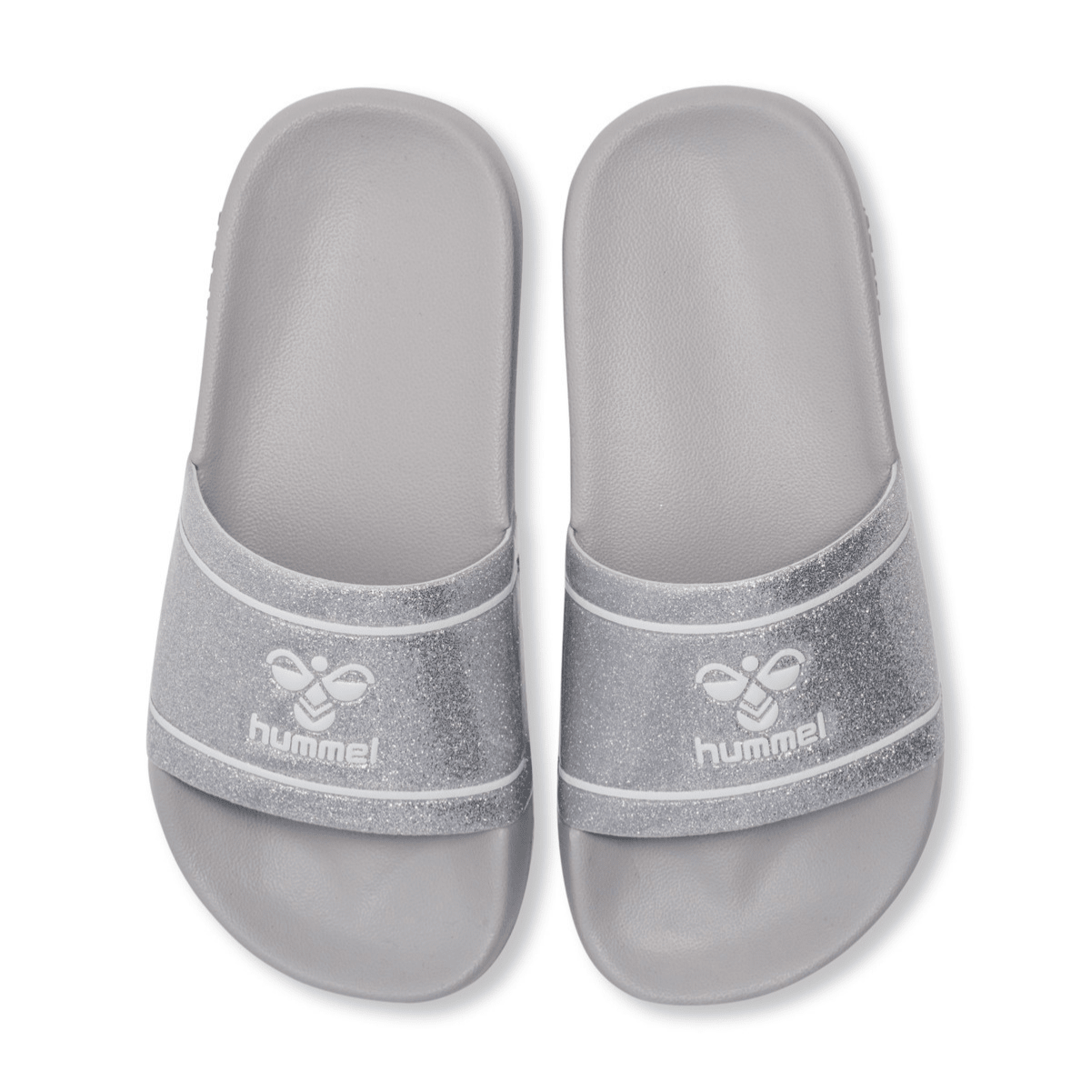 Hummel - Badesandaler Pool Slide Glitter Jr Lunar Rock - Guttelus.no
