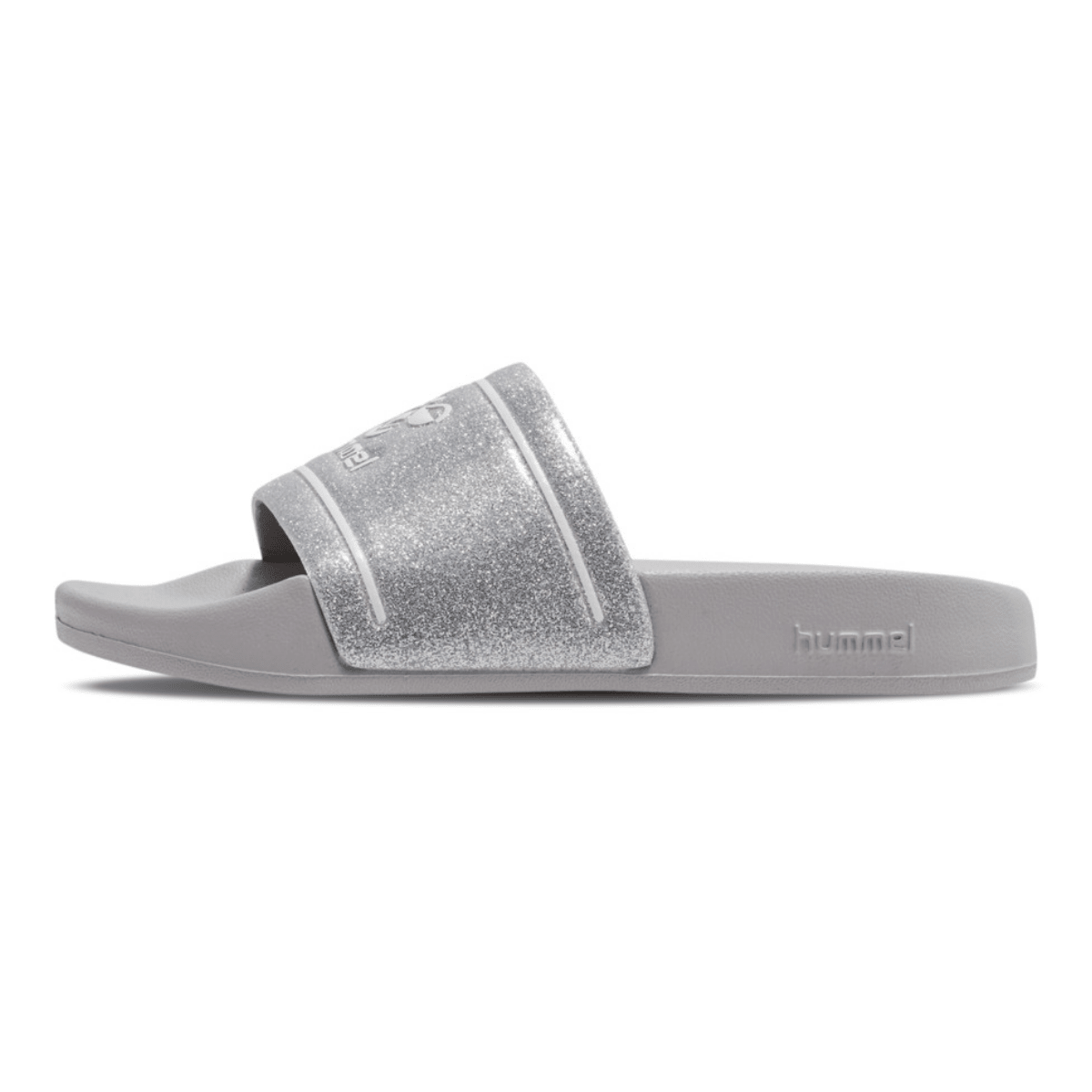 Hummel - Badesandaler Pool Slide Glitter Jr Lunar Rock - Guttelus.no