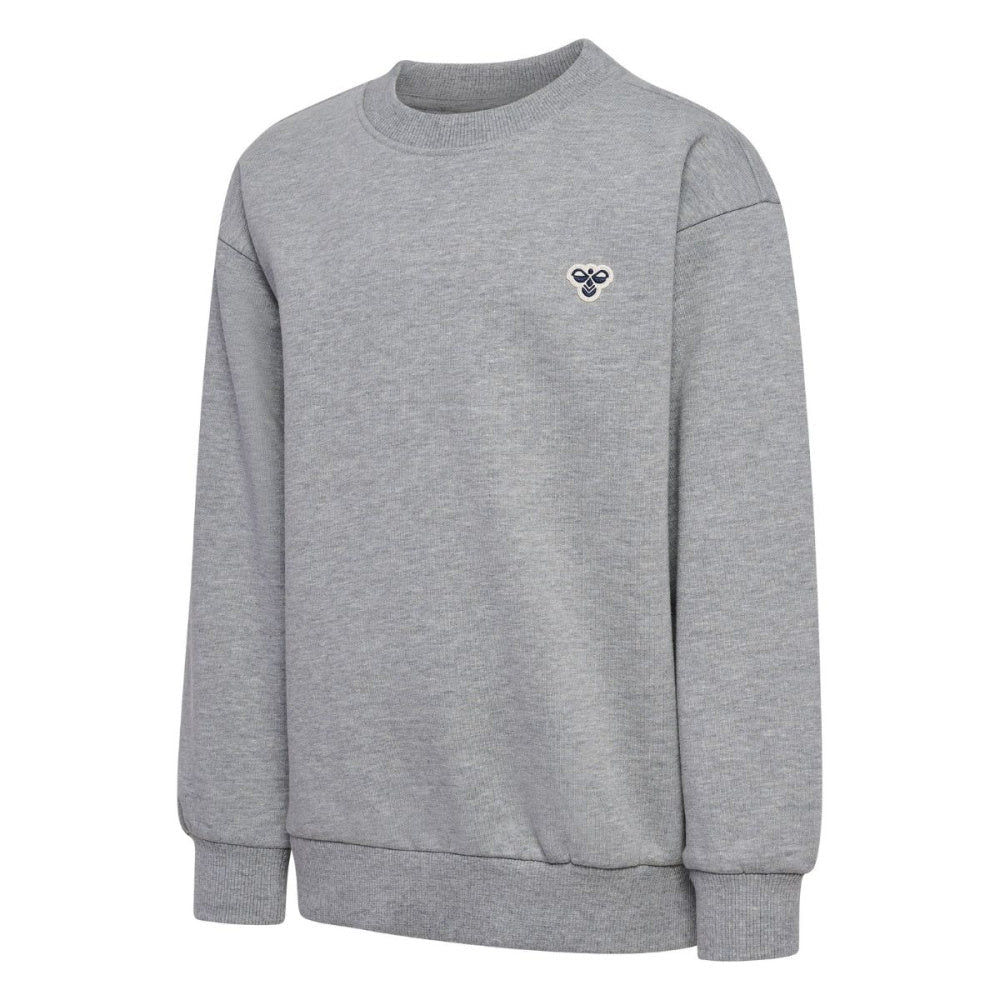 Hummel - Genser Loose Crewneck Bee Grey Melange - Guttelus