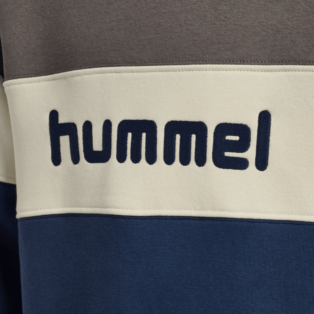 Hummel - Genser Sweat Block Dark Gull Gray - Guttelus.no