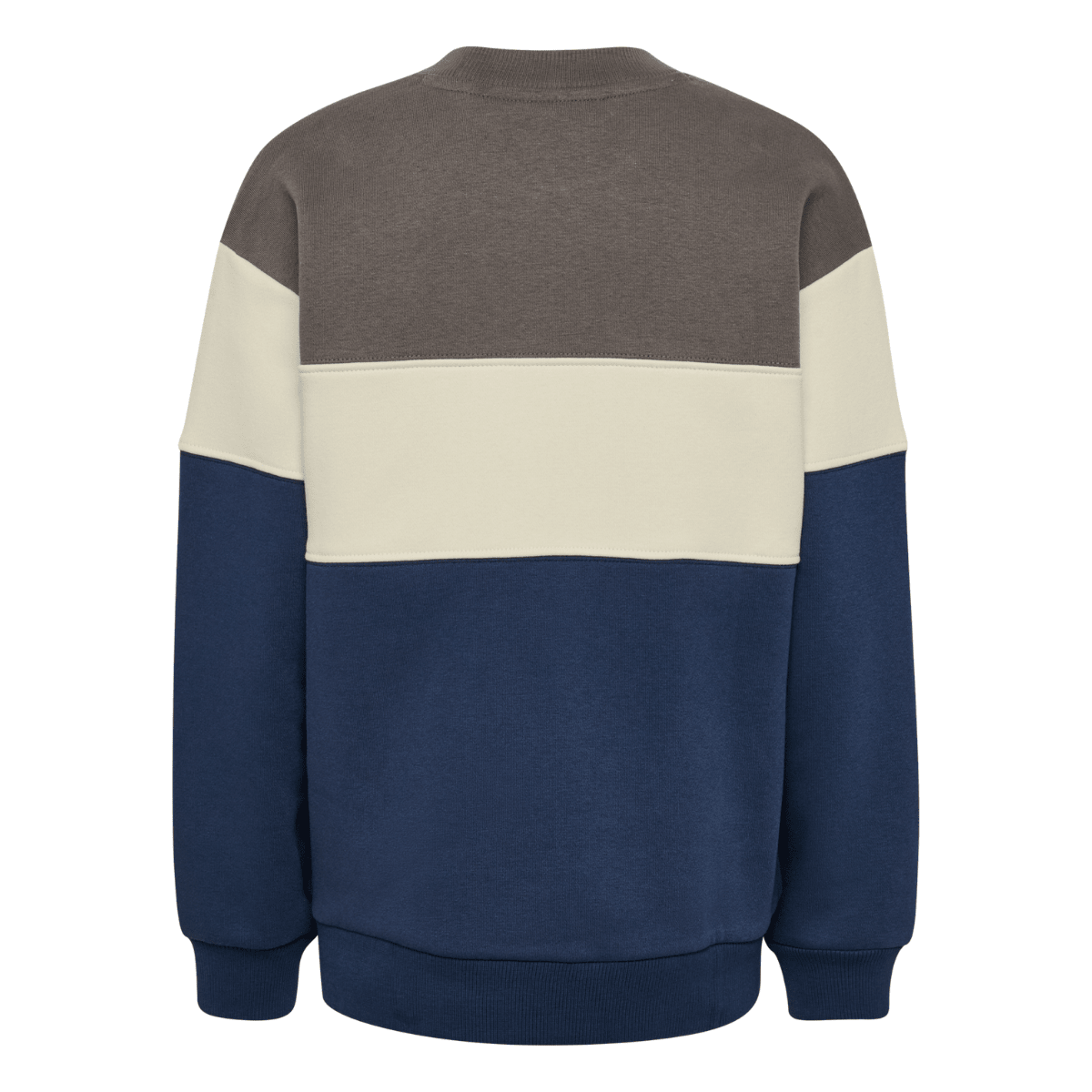 Hummel - Genser Sweat Block Dark Gull Gray - Guttelus.no