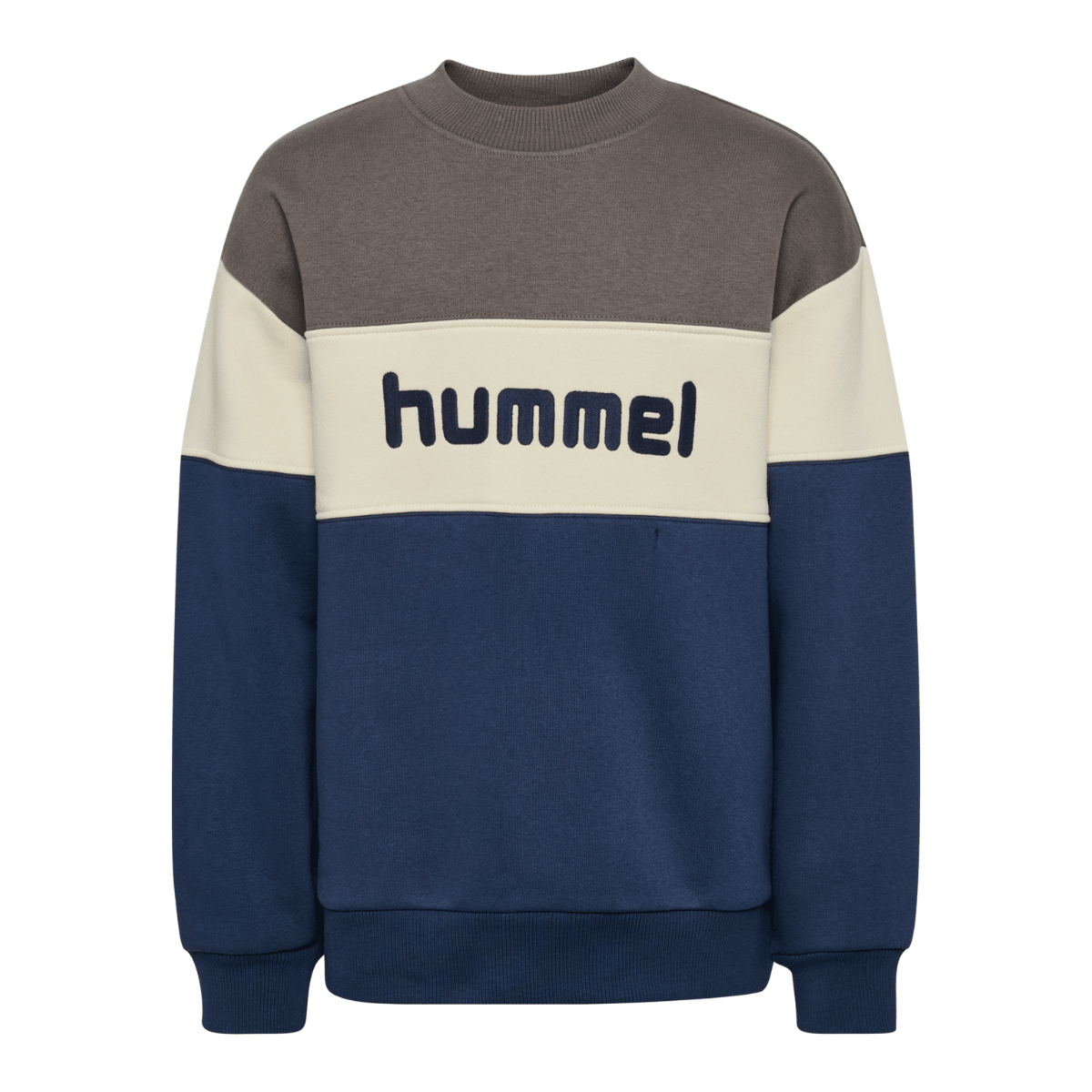 Hummel - Genser Sweat Block Dark Gull Gray - Guttelus.no