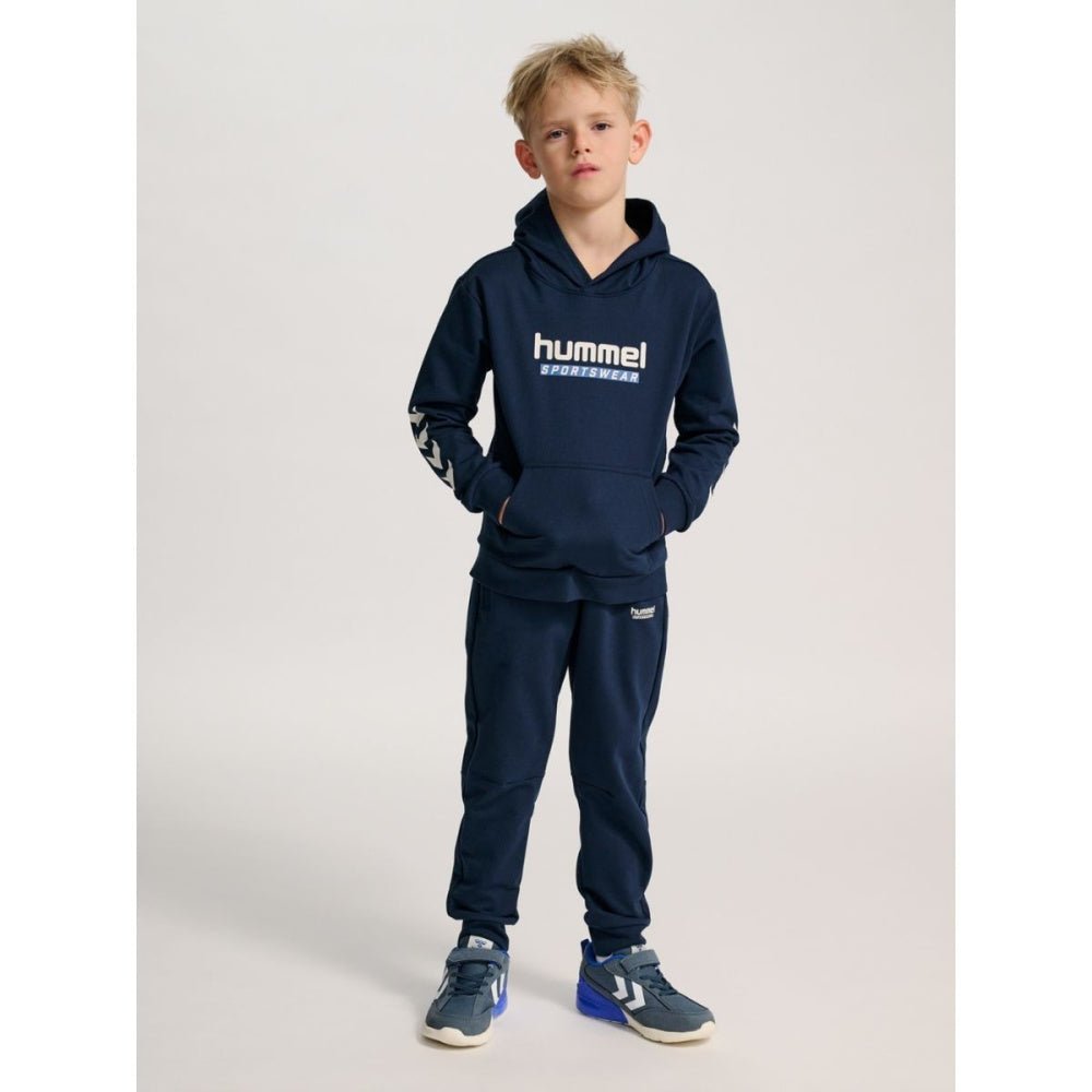 Hummel - Hettegenser Logo Hoodie Dress Blues - Guttelus
