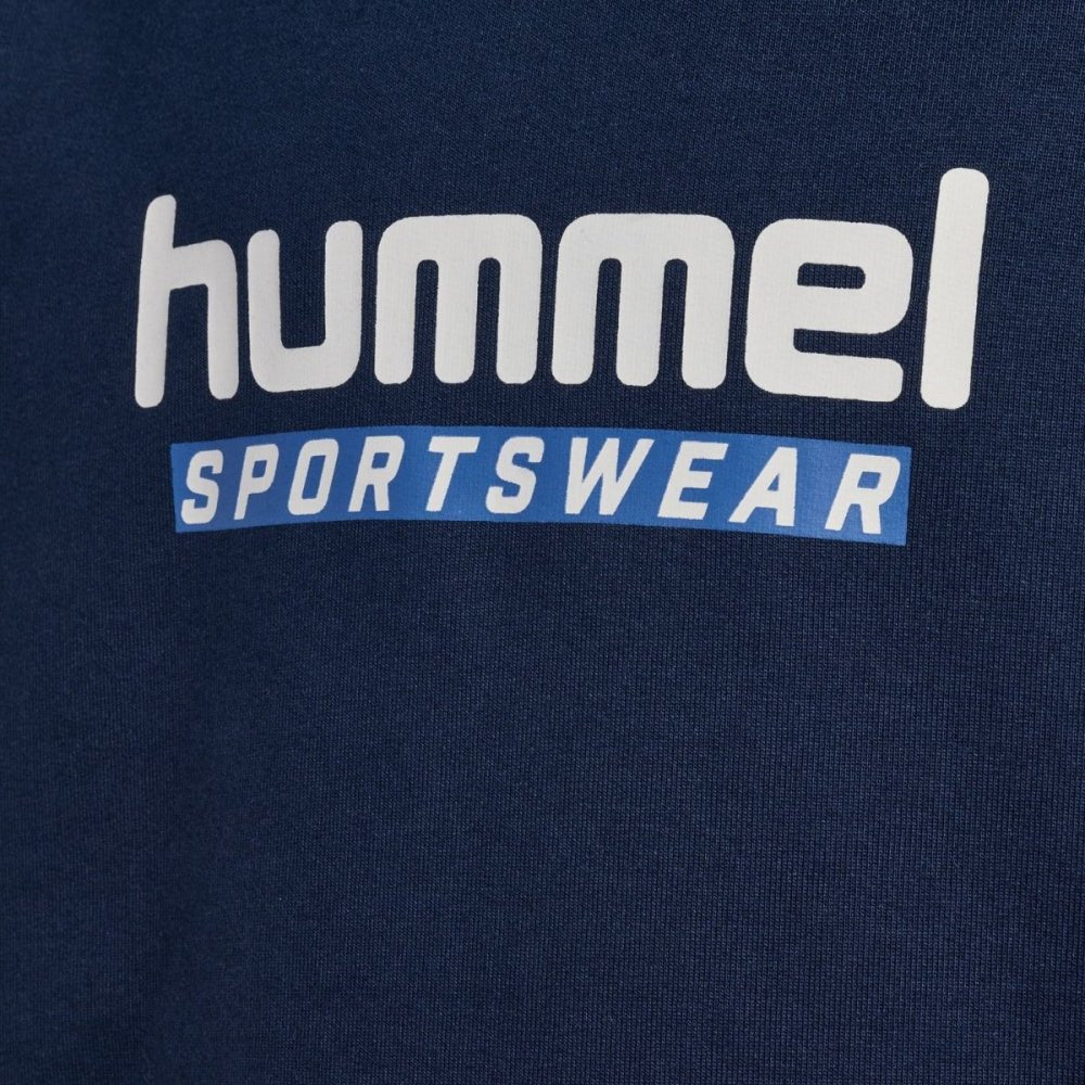 Hummel - Hettegenser Logo Hoodie Dress Blues - Guttelus