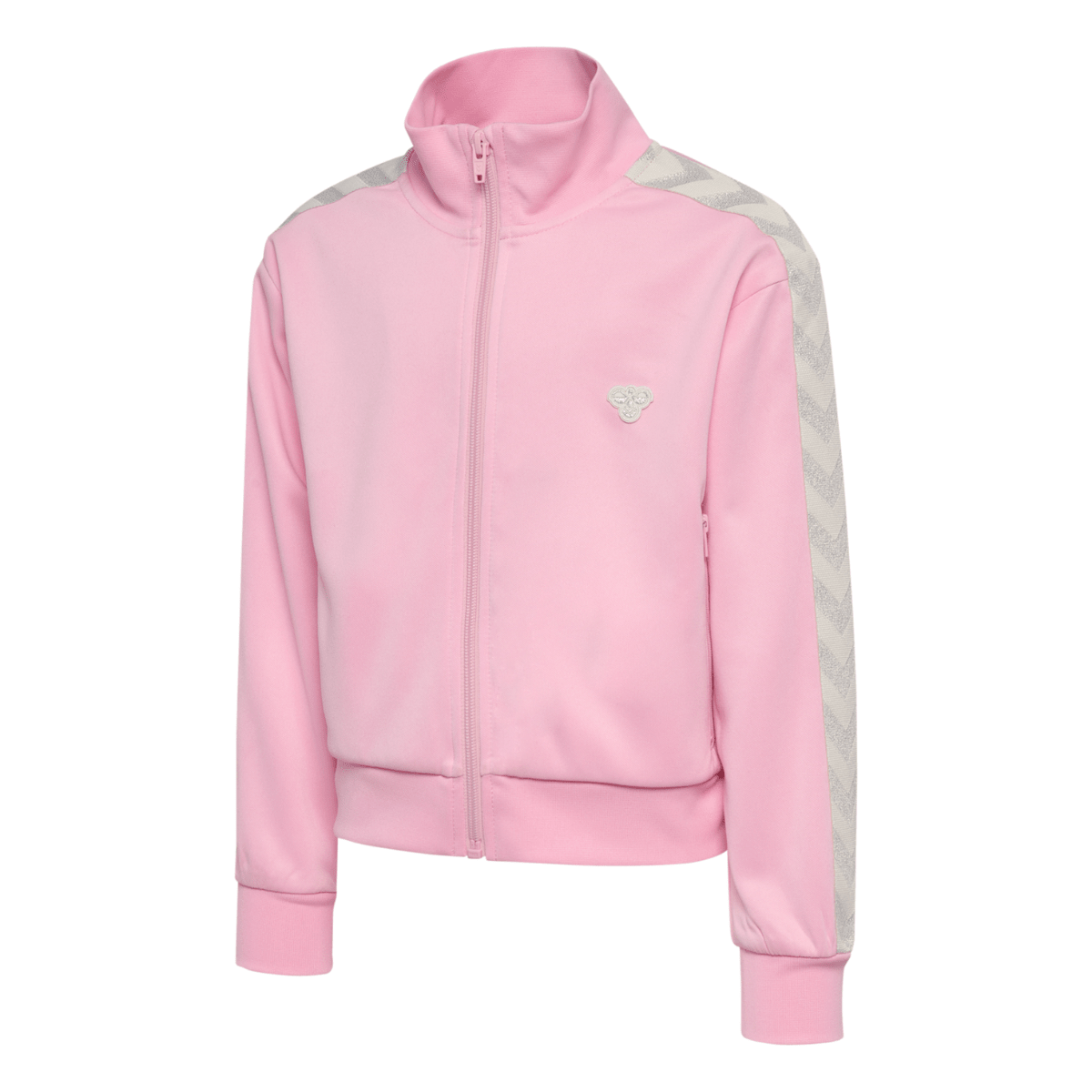 Hummel - Jakke Jr Poly Tape Zip Roseate Spoonbill - Guttelus