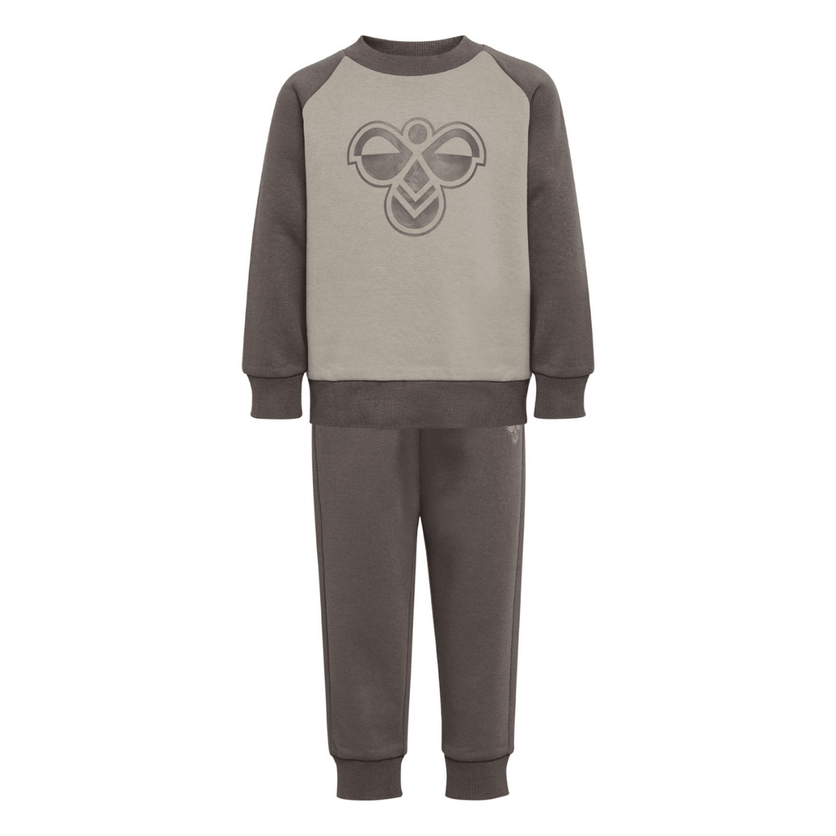 Hummel - Joggedress 2-delt Mini Reg Bumble Set Dark Gull Gray - Guttelus.no