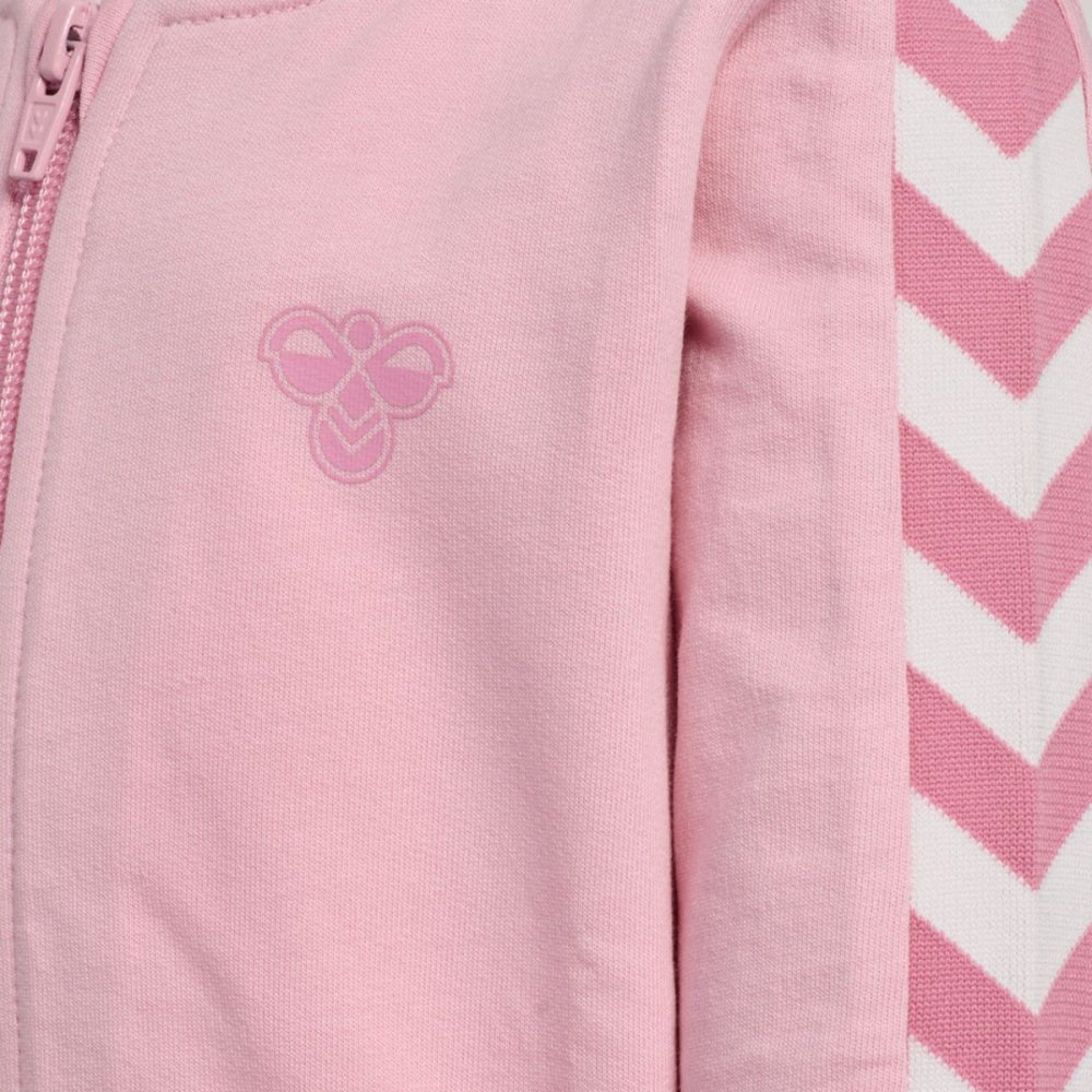 Hummel - Joggesett 2-delt Mini Reg Chevron Set Pink Nectar - Guttelus.no