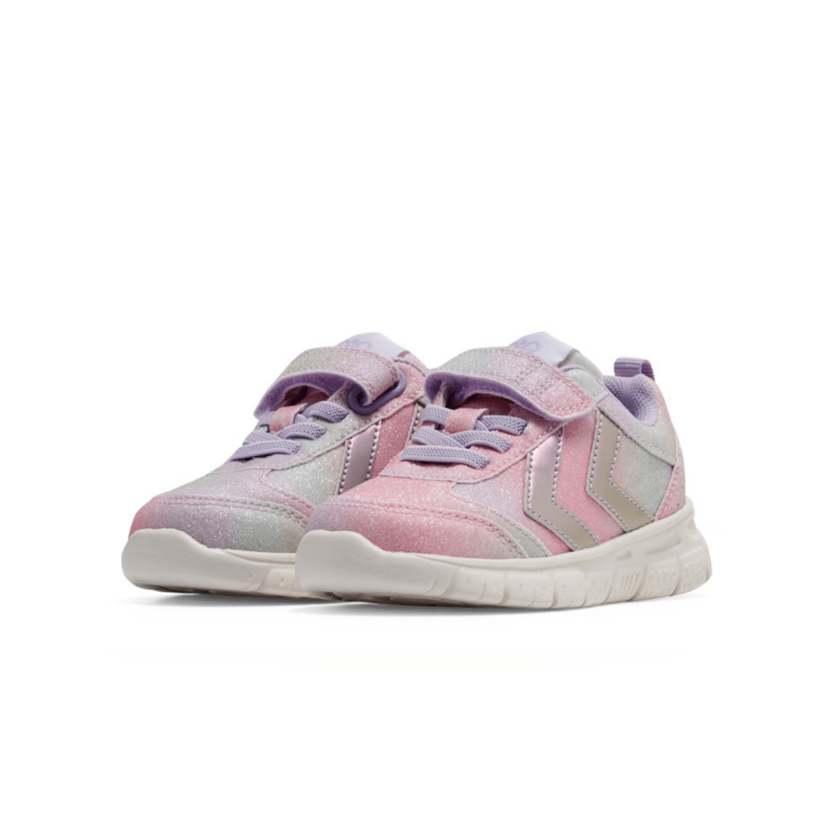 Hummel - Joggesko Crosslite Glitter Infant Multi Color Pink - Guttelus.no