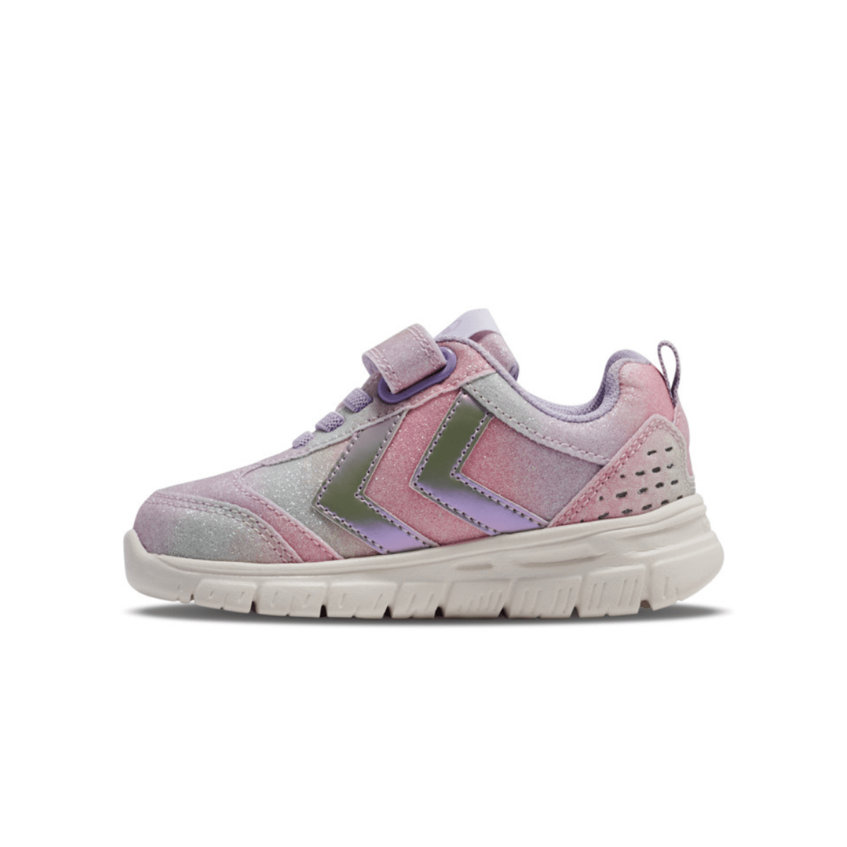 Hummel - Joggesko Crosslite Glitter Infant Multi Color Pink - Guttelus.no